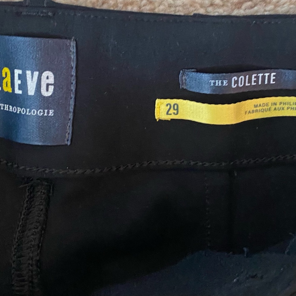 Anthropologie Black Colette Pants - Picture 2 of 4